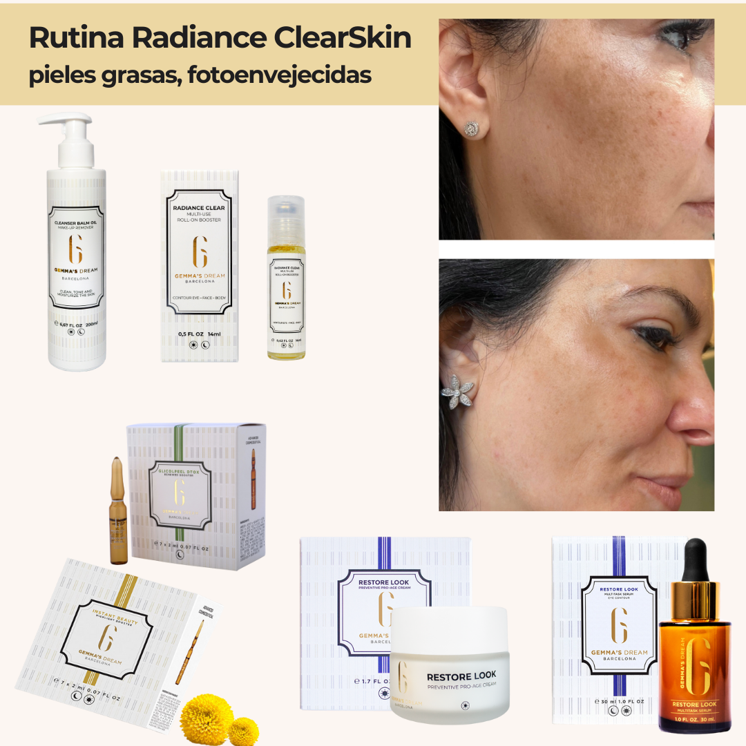 Radiance ClearSkin Routine - Photoaged oily skin 